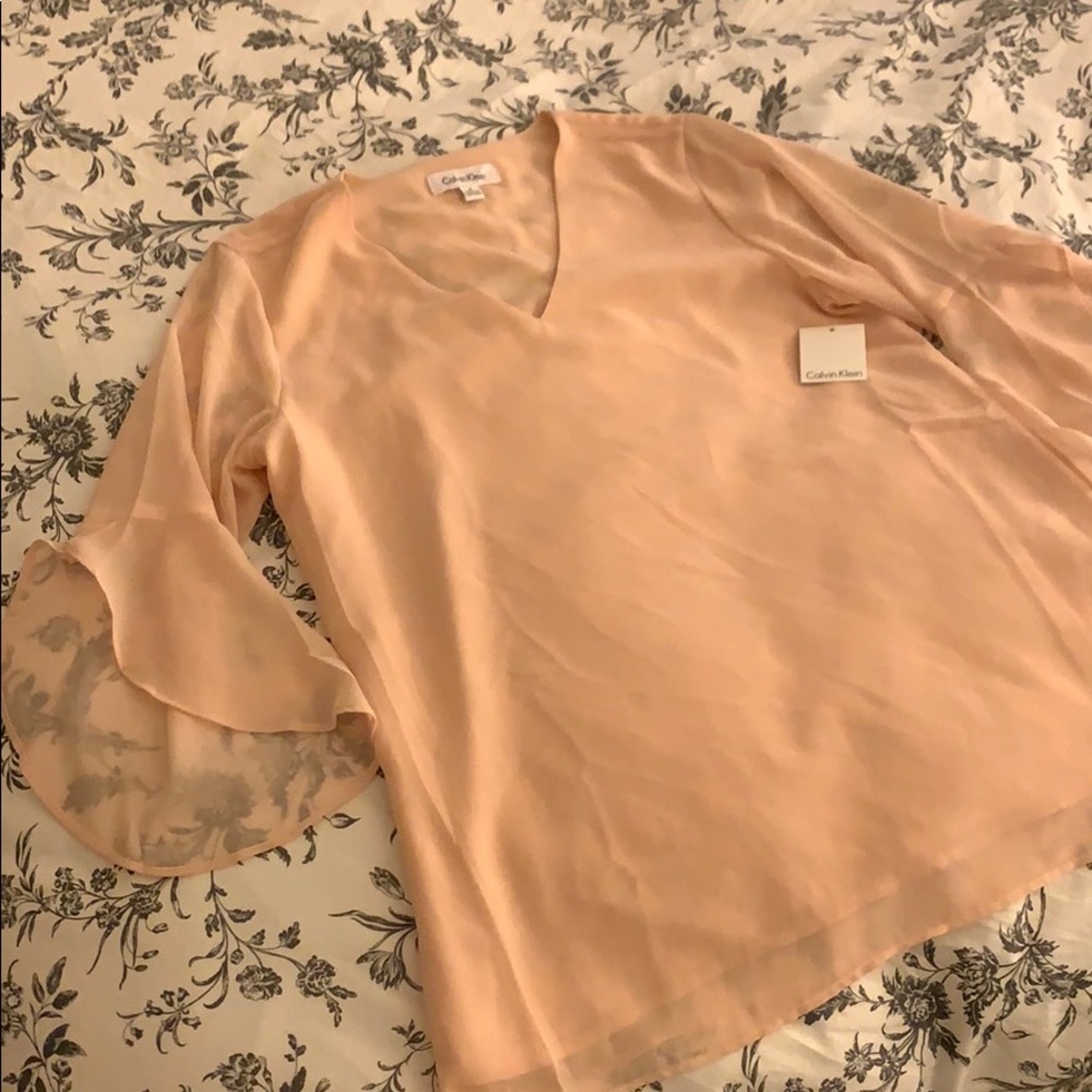 Blush Pink Calvin Klein Blouse